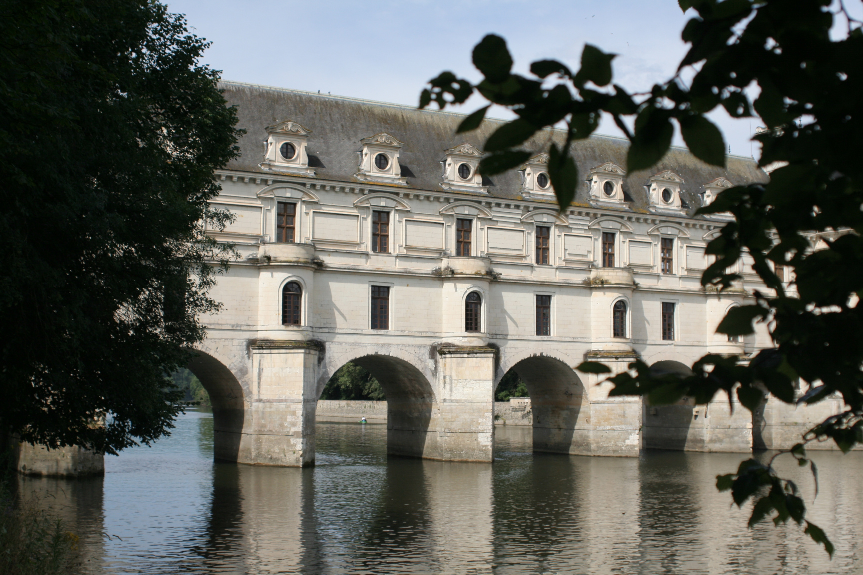 A castle over water